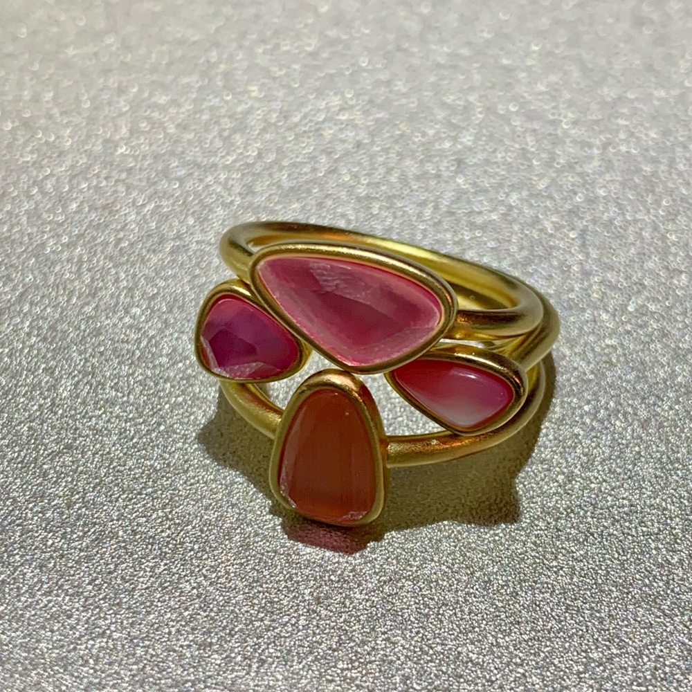KENDRA SCOTT Ivy Ring Set pink
